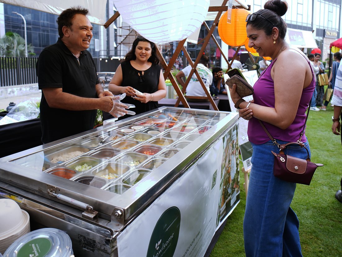 Guests being served at the Bowlsome® live counter